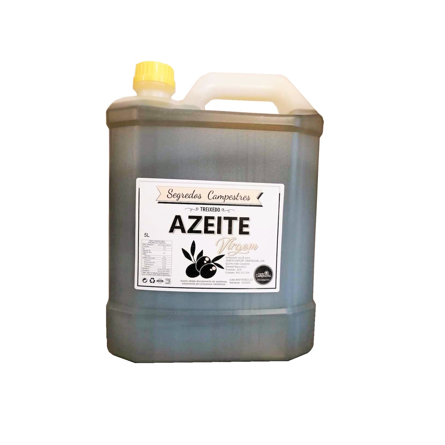 Azeite Virgem Segredos Campestres 5 Litros