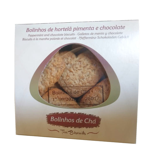 Bolinhos de Chá de Hortelã Pimenta e Chocolate 75gr