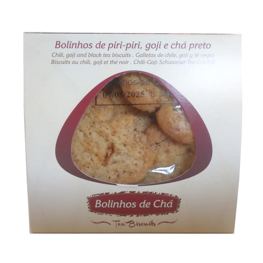 Bolinhos de Chá de Piri-Piri, Goji e Chá Preto 75gr