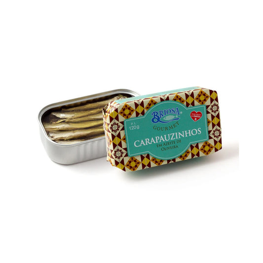 Carapauzinhos em Azeite de Oliveira Briosa Gourmet 120gr