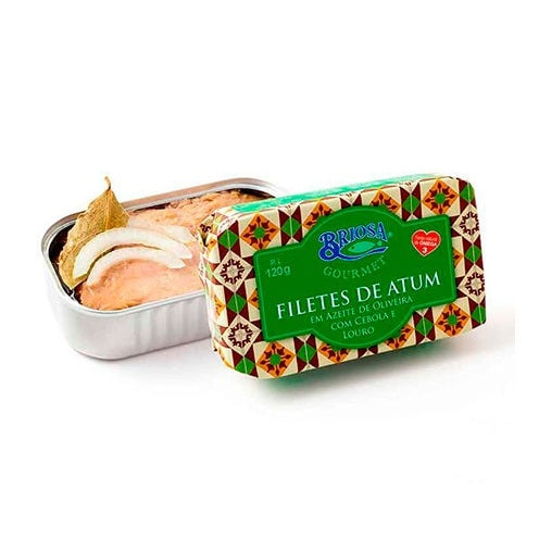 Filetes de Atum em Azeite de Oliveira com Cebola e Louro da Briosa Gourmet 120gr