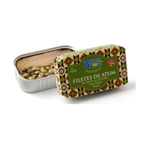 Filetes de Atum em Azeite de Oliveira com Feijão Frade Briosa Gourmet 120gr