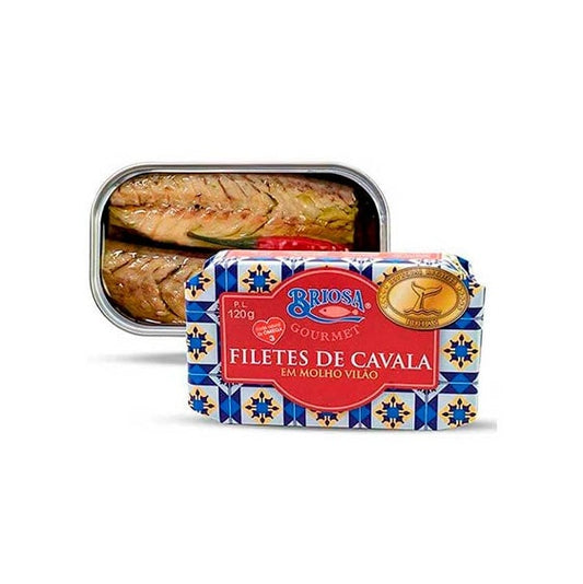 Filetes de Cavala em Molho Vilão Briosa Gourmet 120gr