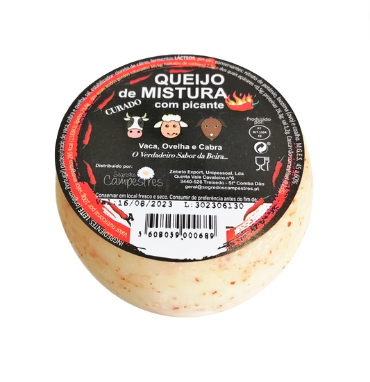 Queijo de Mistura com Piri-Piri "O Pica - Achatado" Segredos Campestres 100gr
